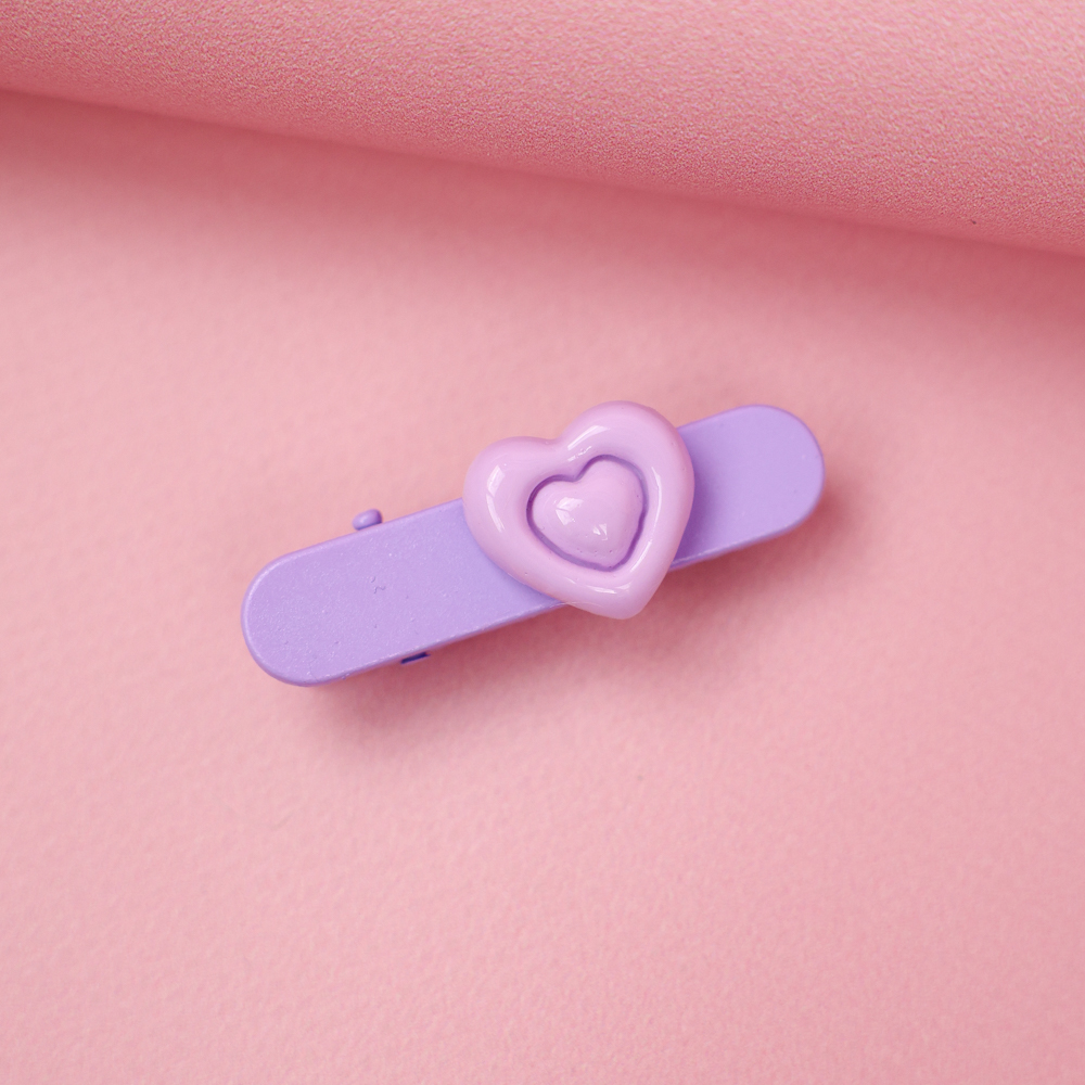 Заколка для волос "Nice love", фиолетовый