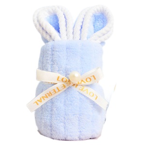 Изделие декоративное трикотажное "Love iseternal" зайка, голубой