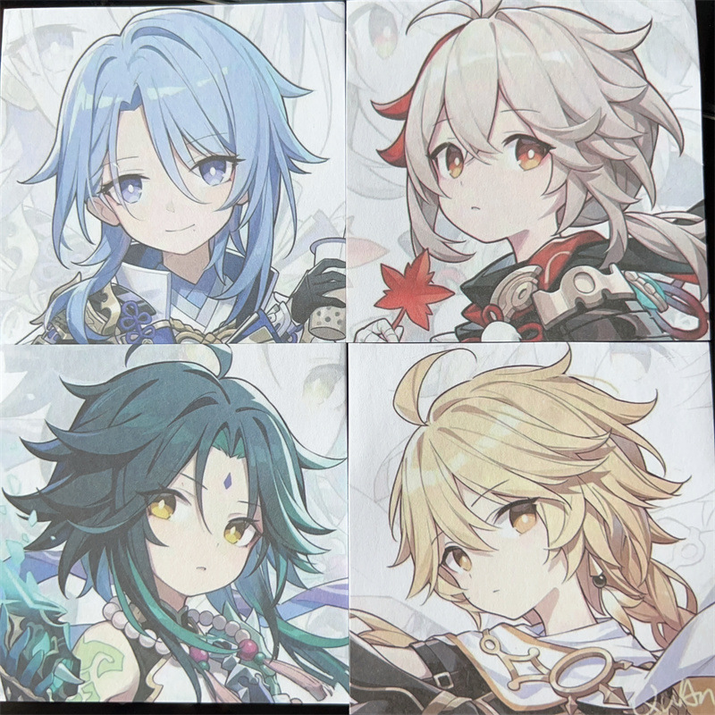 Стикеры "Genshin Impact" 80 листов, в ассортименте, 1 шт.