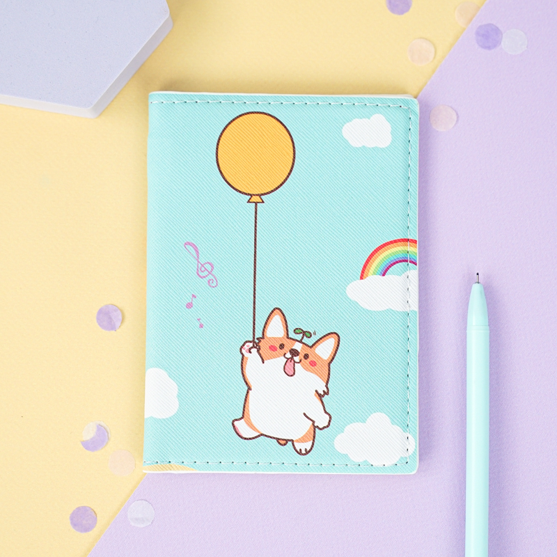Обложка на паспорт "Happy Corgi"