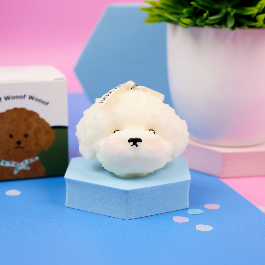 Свеча-арома "Teddy Dog" белый 