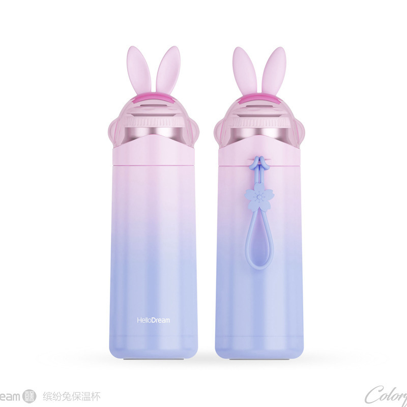 Термос "love Rabbit" фиолетовый, 350мл оптом