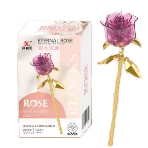 Конструктор "Eternal rose" кристально-бордовый №260-10 (240 деталей)
