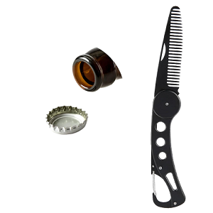 Расческа-открывашка "Нож" с чехлом