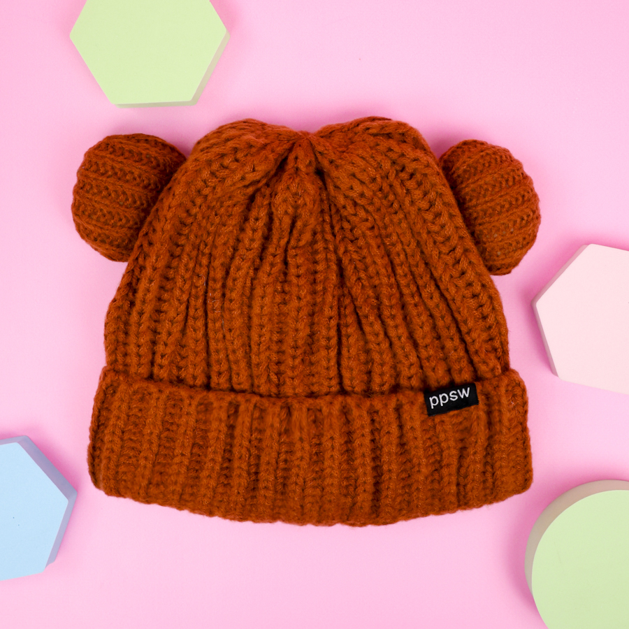 Шапка "Bear ears", коричневый