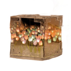 Ночник "Цветы в кубе" сборный, разноцветный  оптом