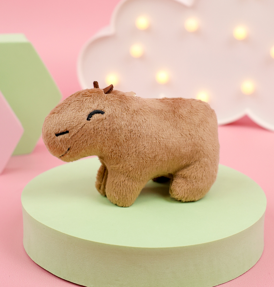 Мягкий брелок "Капибара" 12 см