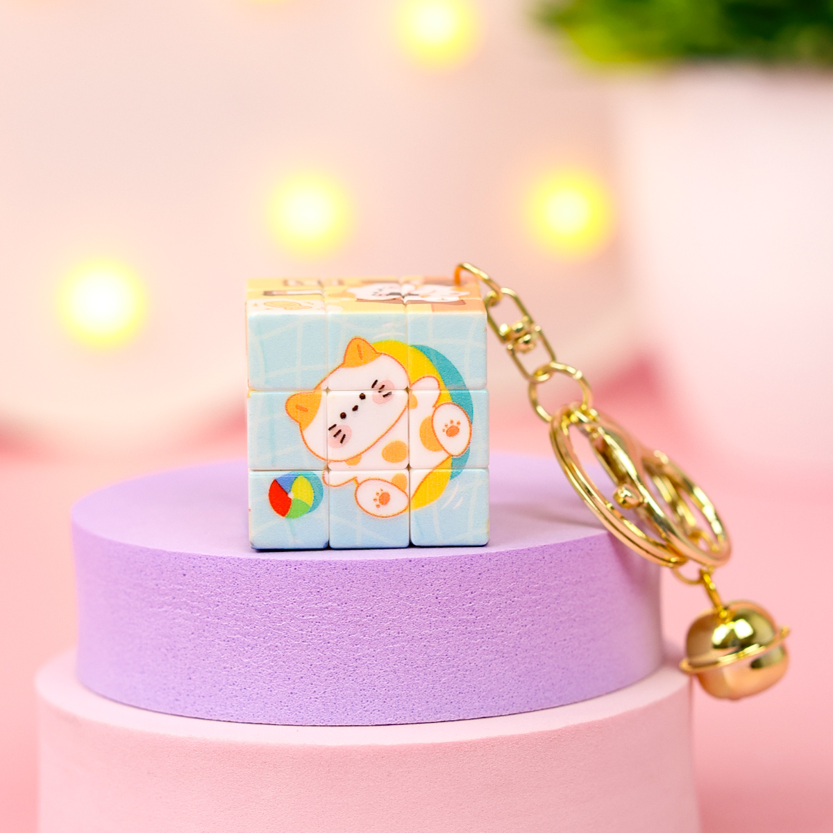 Брелок "Кубик-головоломка", cat