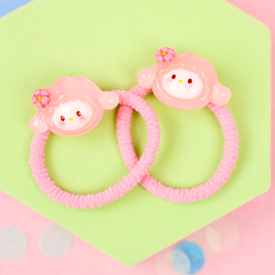 Набор резинок для волос "Sweet  Animals" Овечка, розовый, 2шт.