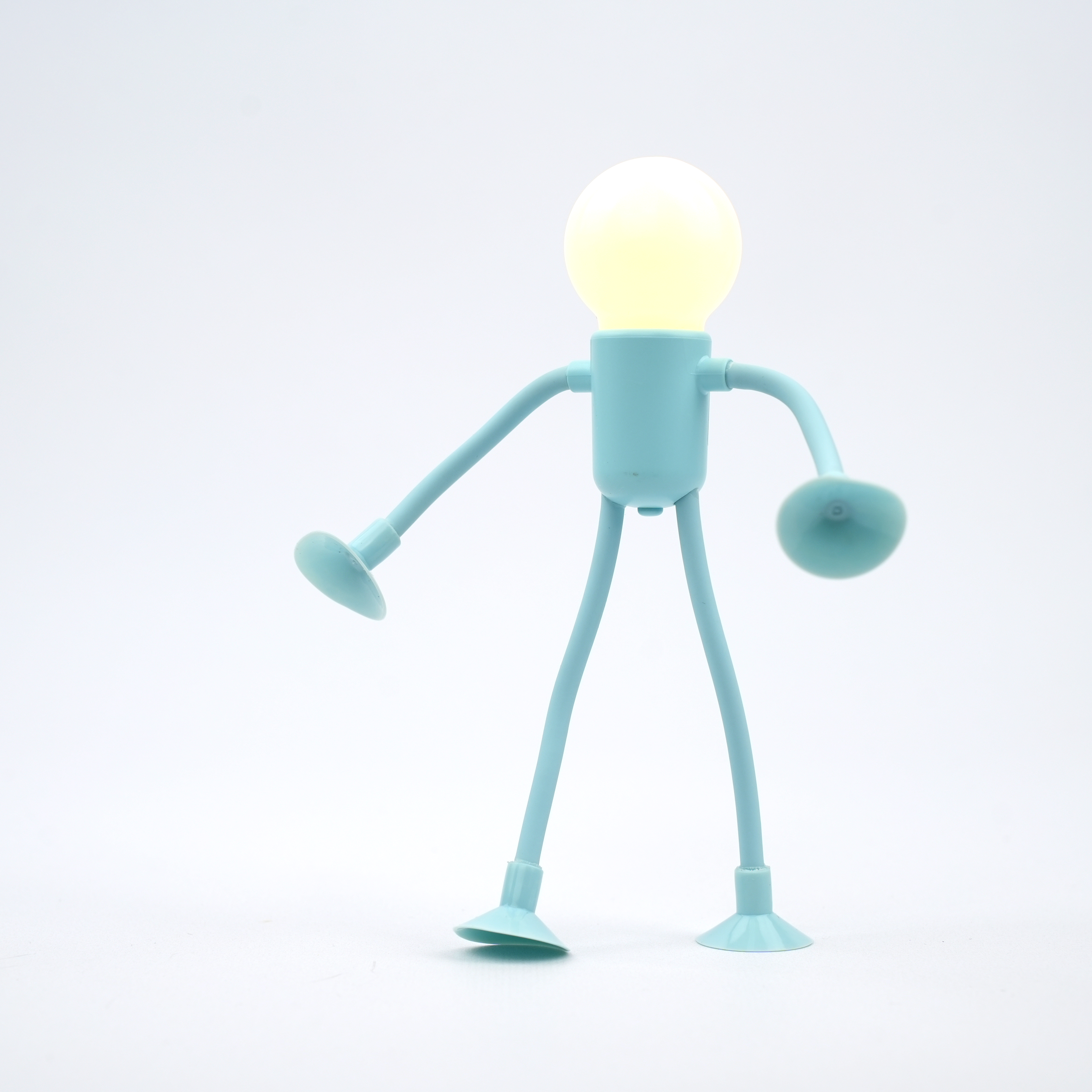 Ночник "Человечек" на присосках, голубой