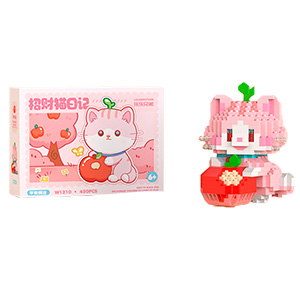 Конструктор "Lucky Cat" №1210 розовый (450 деталей)