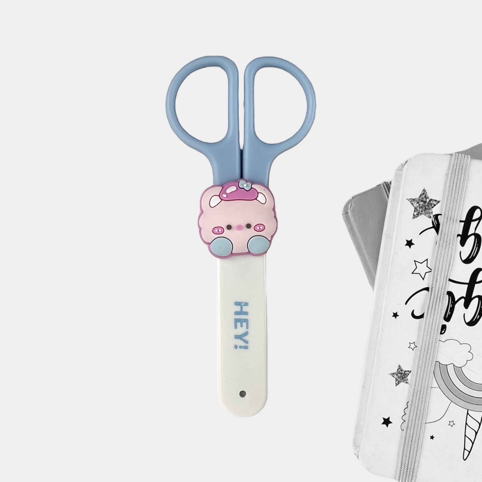 Ножницы "Animals" Bear, голубой №1700