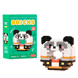 Конструктор "Briks Пончик" Панда №2602-13 (170 деталей)