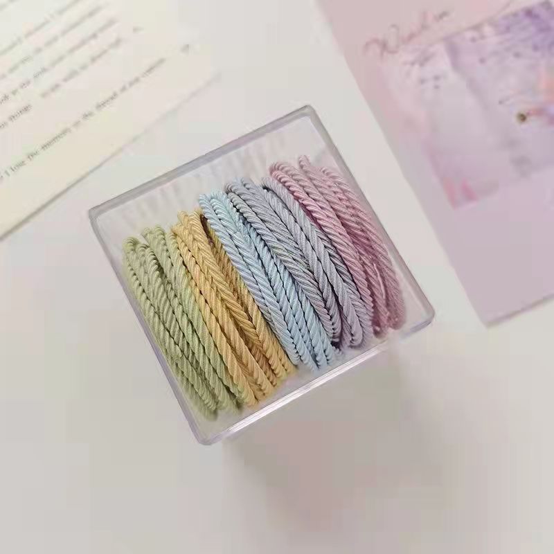 Набор резинок для волос "Strong elastic" 50 шт, пастельный