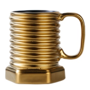 Кружка "Болт" золотой, 400мл оптом со склада!