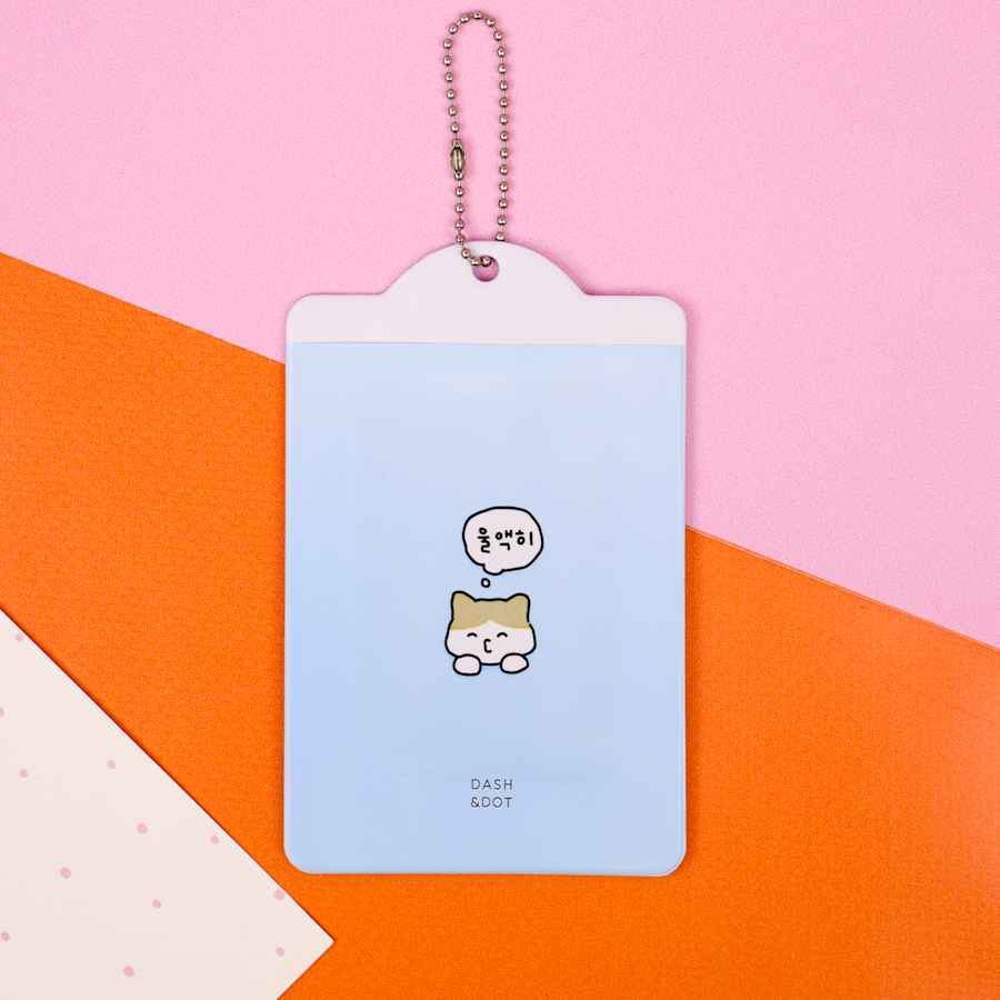 Чехол для карты "Animals" синий