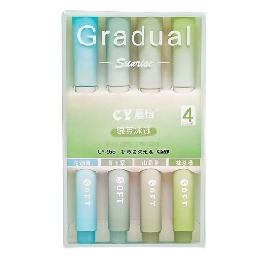 Набор маркеров "Gradual" зеленый 4шт.