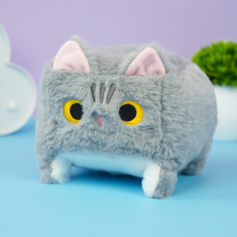 Мягкая игрушка "Котенок" серый, 15 см