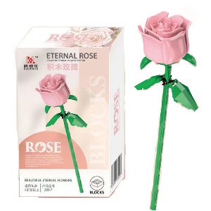 Конструктор "Eternal rose" розовый №260-7 (240 деталей)