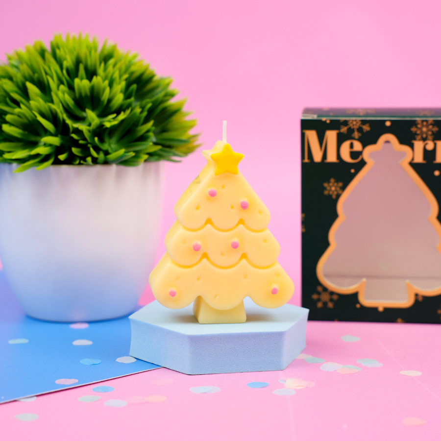 Свеча-арома "НГ Елочка" желтый