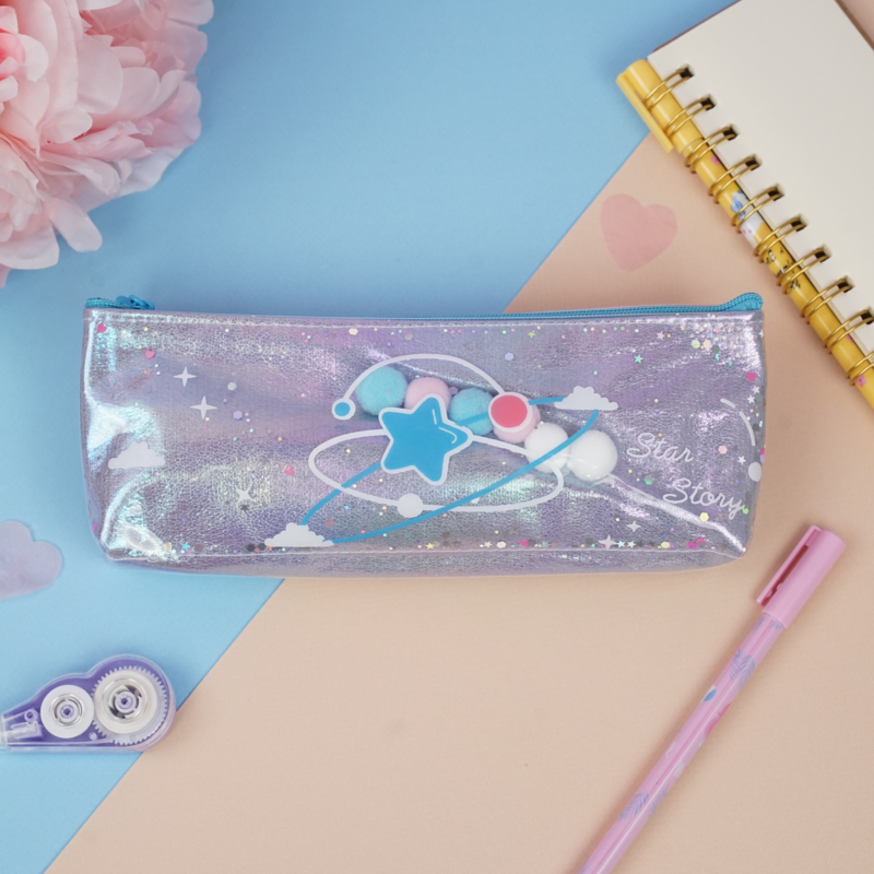 Пенал "Star travel" фиолетовый