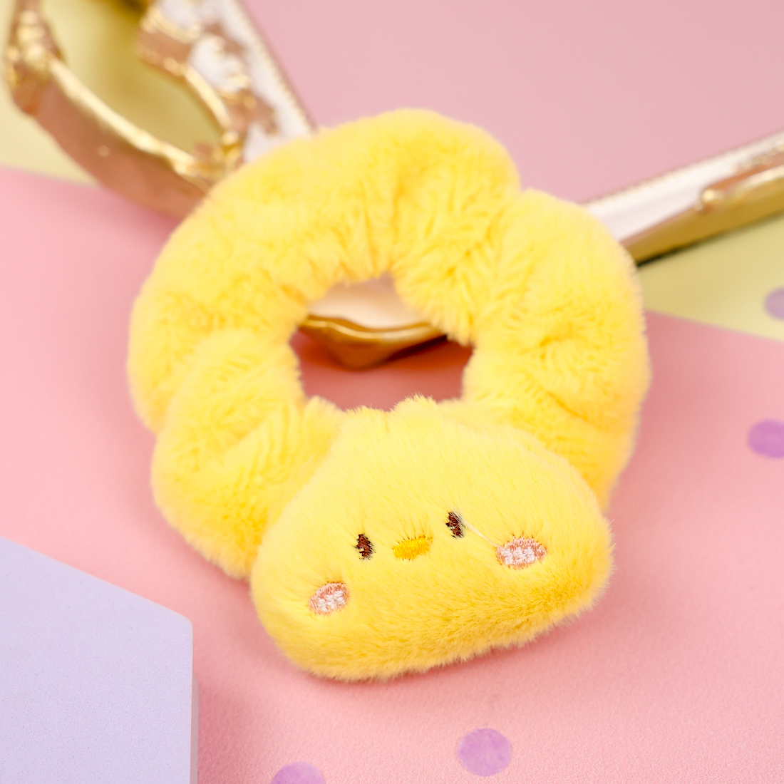 Резинка для волос плюшевая "Cute animals", уточка