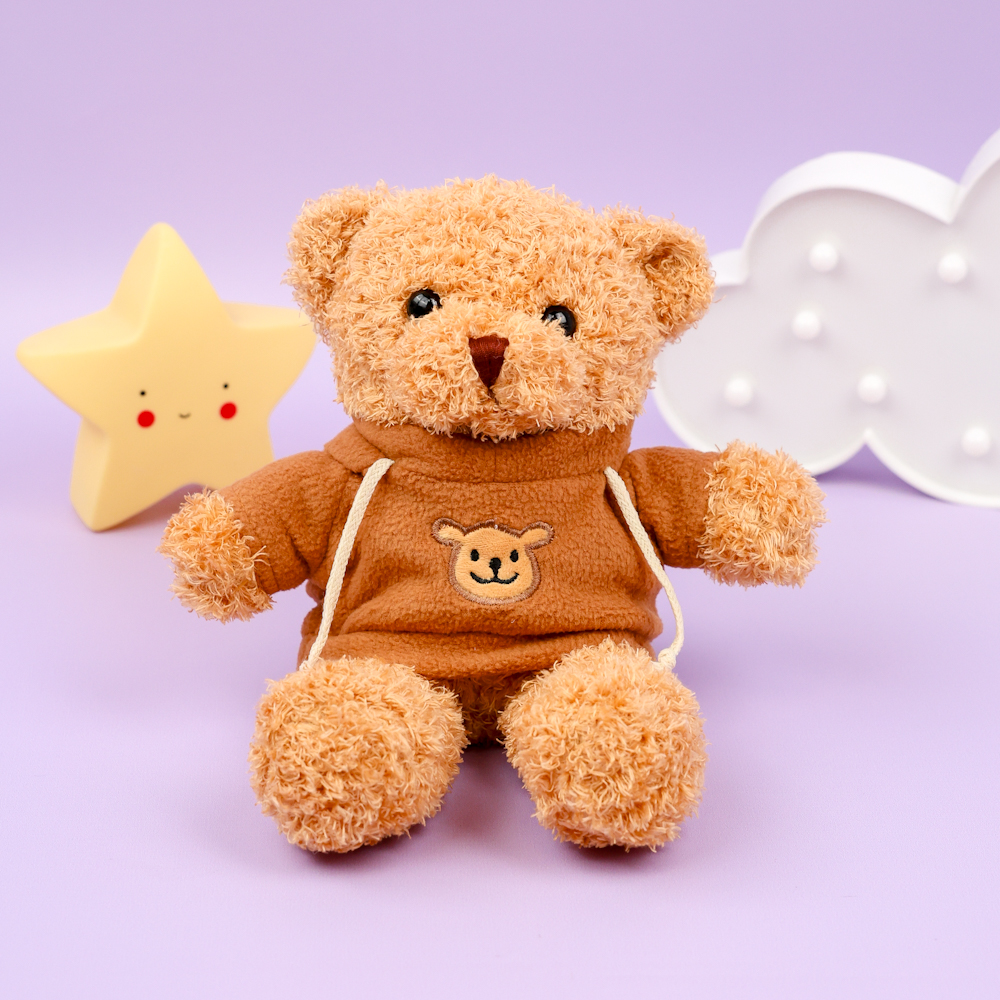 Мягкая игрушка "Милый медвежонок" коричневый, 30см
