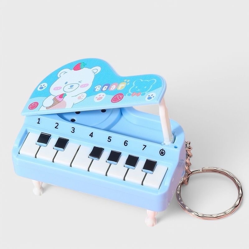 Брелок "Пианино", голубой 