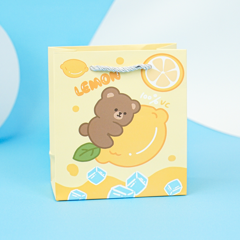 Подарочный пакет "Lemon" S 15,5x14x7 см