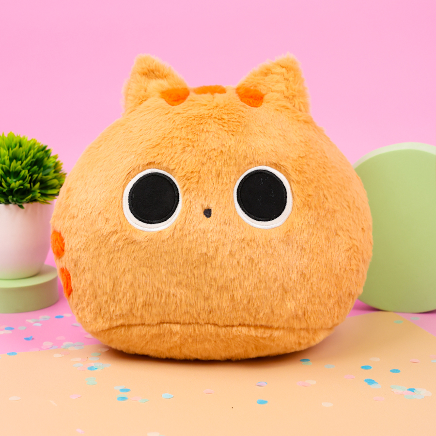 Мягкая игрушка-подушка "Кот" коричневый, 30 см