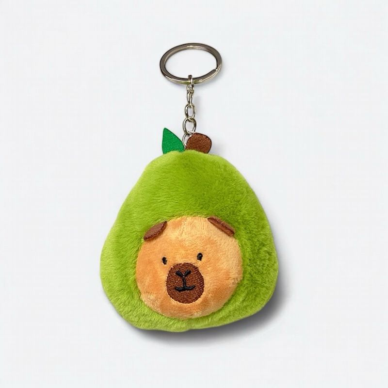 Мягкий брелок "Капибара" в авокадо