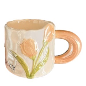 Кружка "Lucky Тюльпан" оранжевый, 500мл