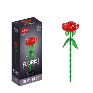 Конструктор "Florist" Красная роза №8735-8 (60 деталей)