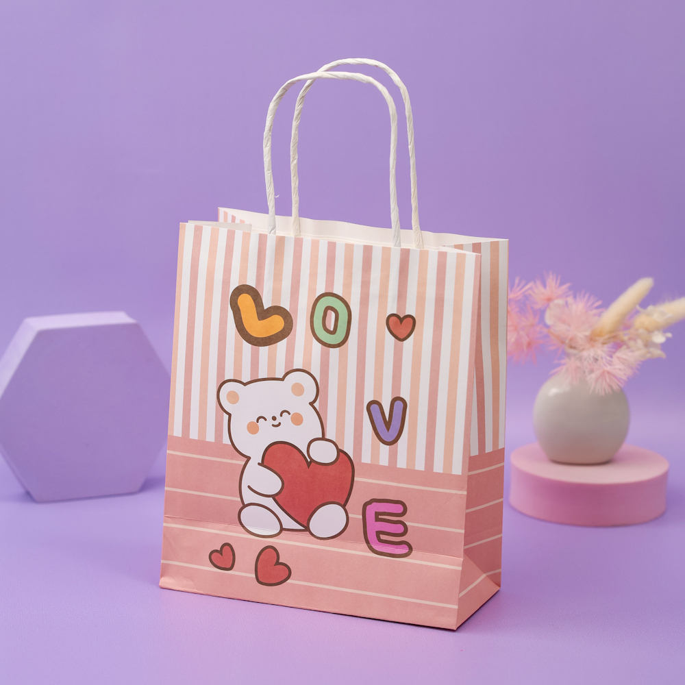 Подарочный пакет "Bear" Love 21x18x8 см