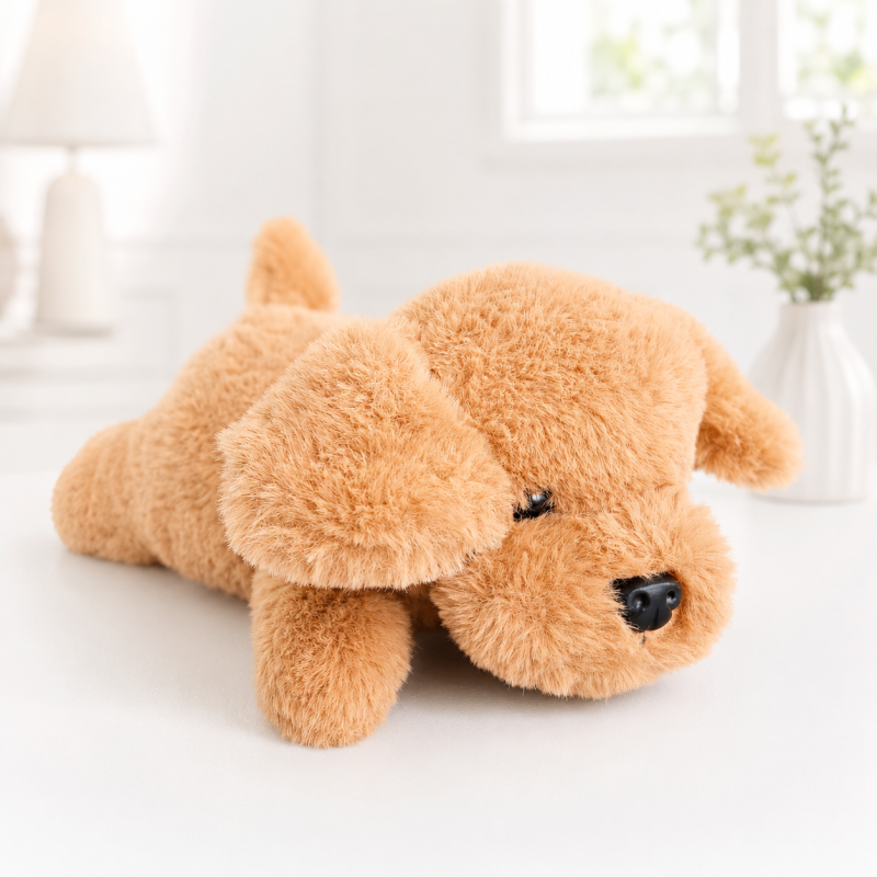 Мягкая игрушка "Lazy puppy" 30см, коричневый, 1шт