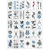 Временная татуировка "Characters" D-30, 5.7x9.7 см, в ассортименте