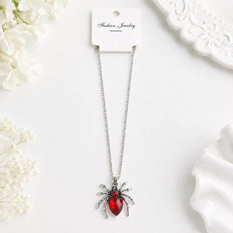 Кулон "Red spider" gothic style, 1шт