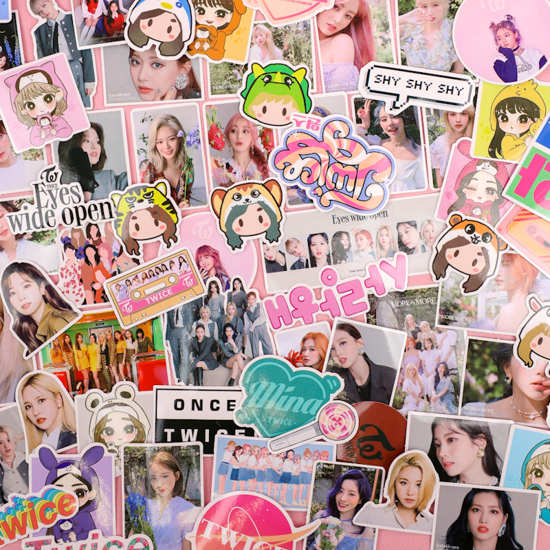 Наклейки для стикер бомбинга "Twice" (82 шт.)
