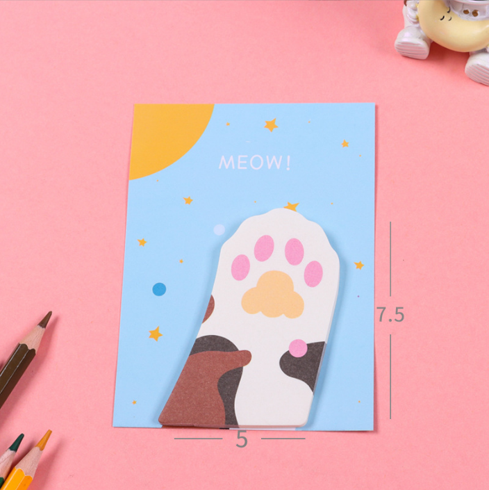 Стикеры "Лапка" голубой, 7,5х5 см