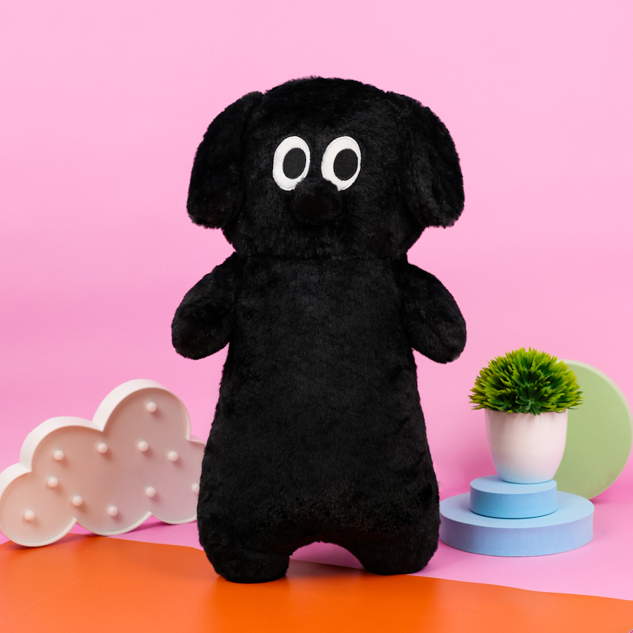 Мягкая игрушка "Собачка" черный, 60 см