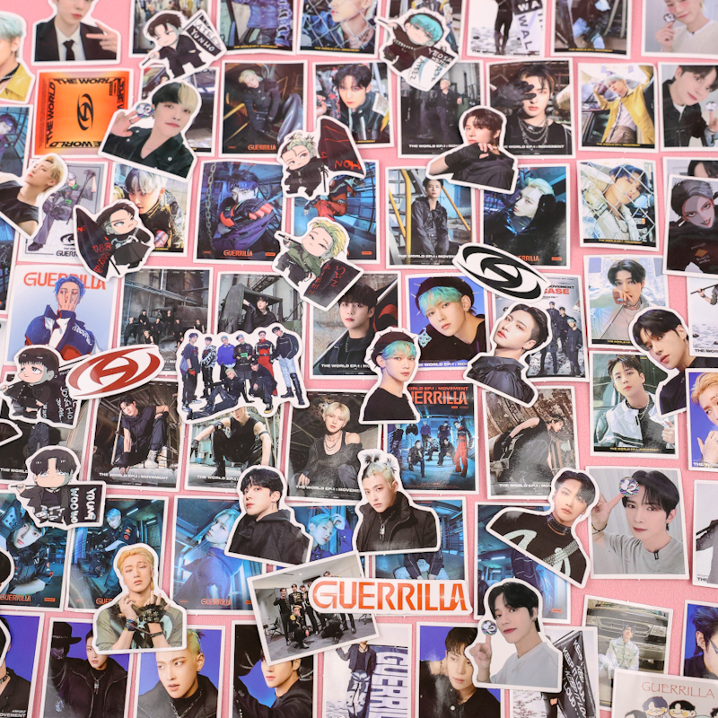 Наклейки для стикер бомбинга "ATEEZ" (100 шт.)