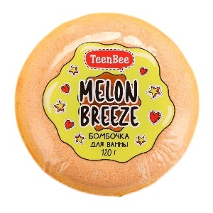 Бомбочка для ванны "TeenBee" аромат дыни, 120 гр