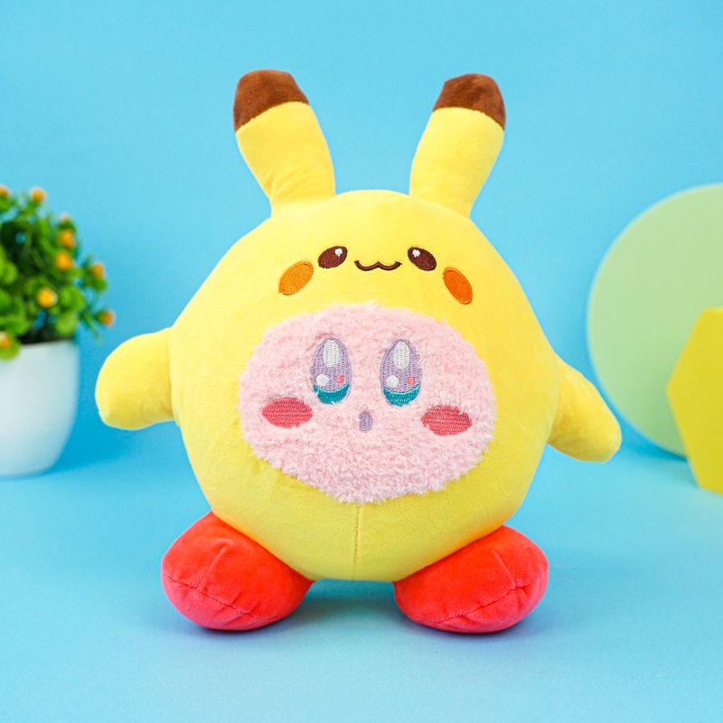 Мягкая игрушка "Кирби в костюме" желтый, 23см