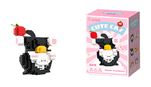 Конструктор "Cute Cat" Перевернутый котик №615 (367 деталей)