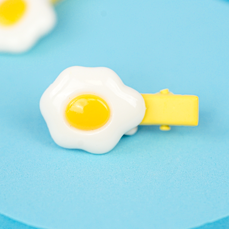 Заколка для волос "Яичница" B