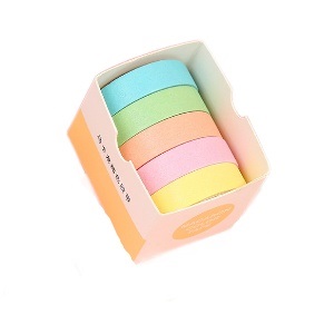 Декоративный скотч "Macaron" разноцветный (набор 5 шт.)