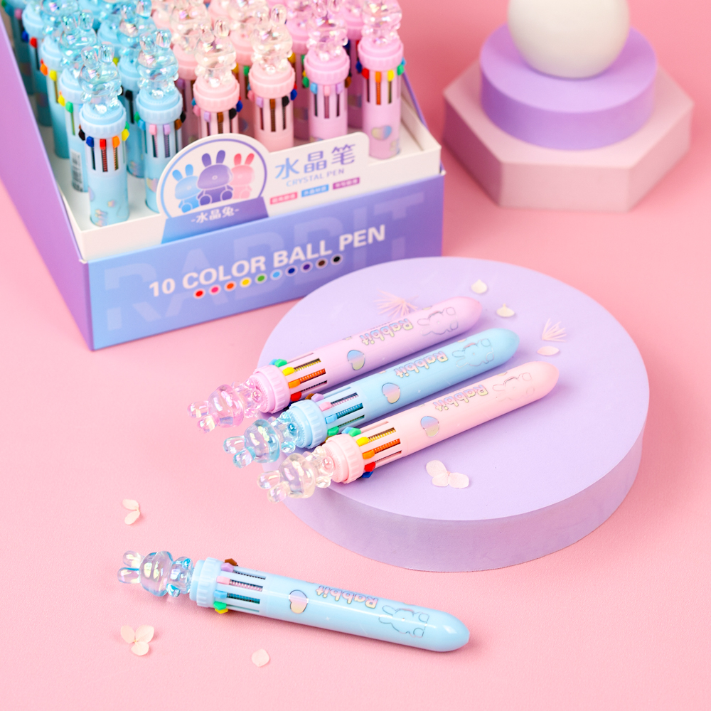 Ручка с десятью стержнями "Rabbit 10в1" №7417, в ассортименте 1шт.