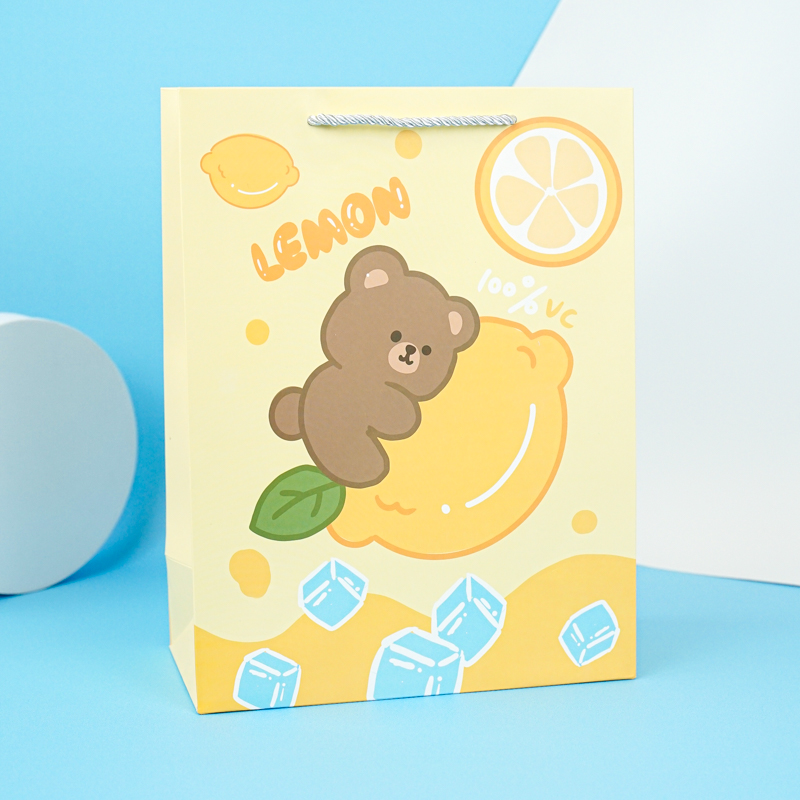 Подарочный пакет "Lemon" L 33x25x12 см