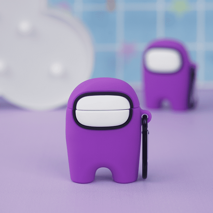 Чехол для AirPods1/2 "Among Us" фиолетовый