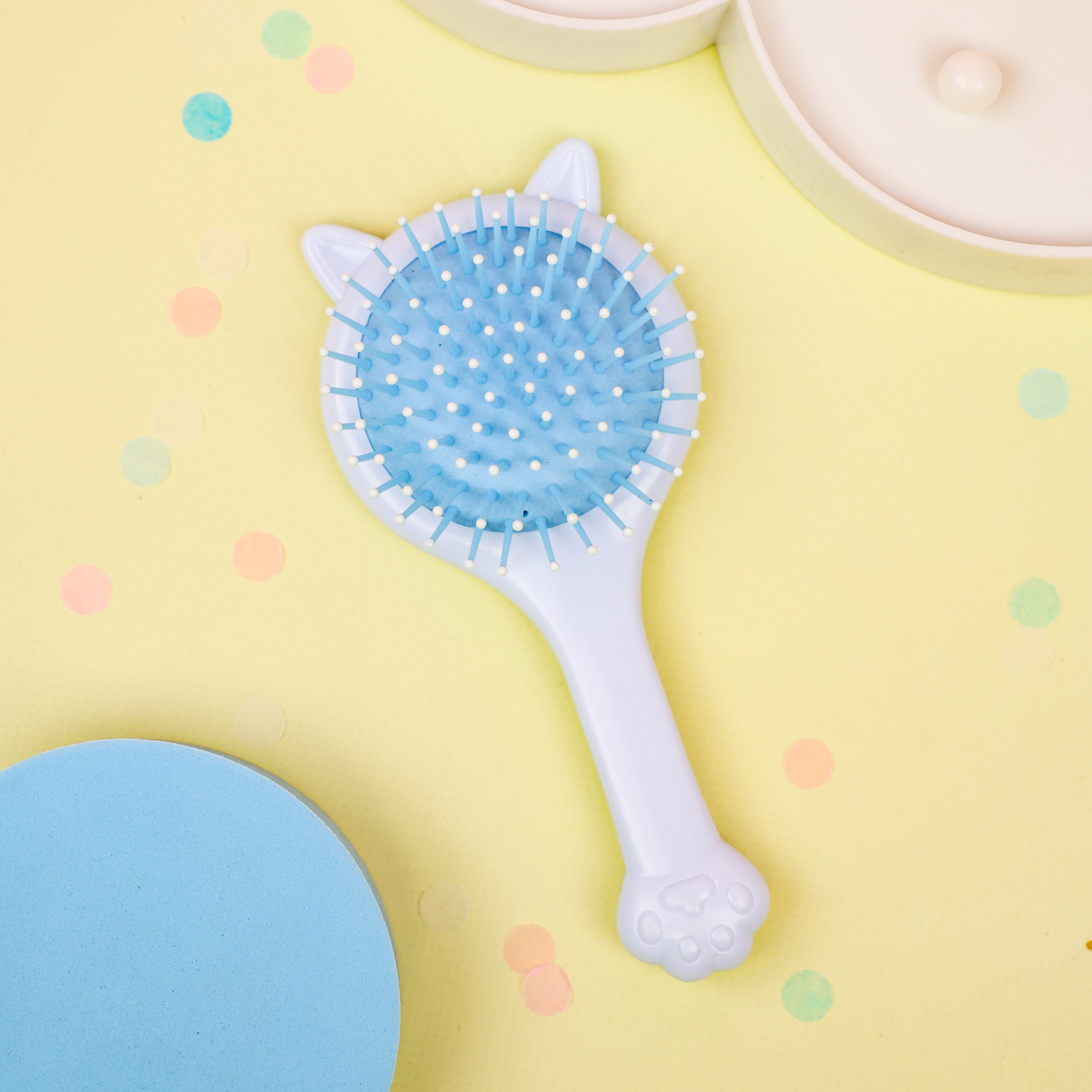 Расческа "Кошечка" голубой